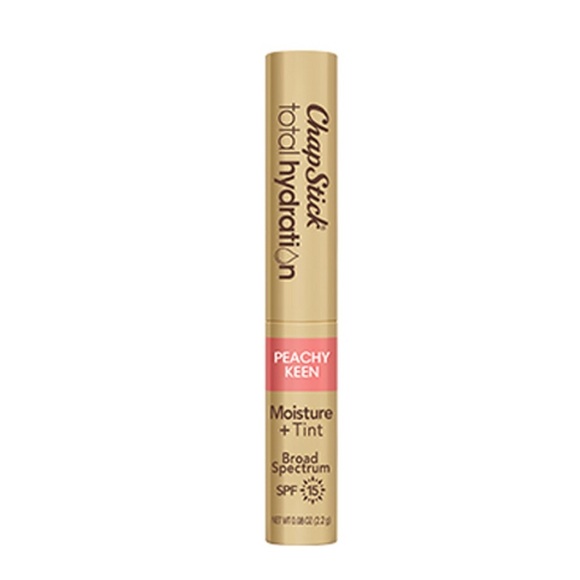 2pk ChapStick® Total Hydration Moisture + Tint SPF 15 peachy keen lip balms new - Picture 6 of 13